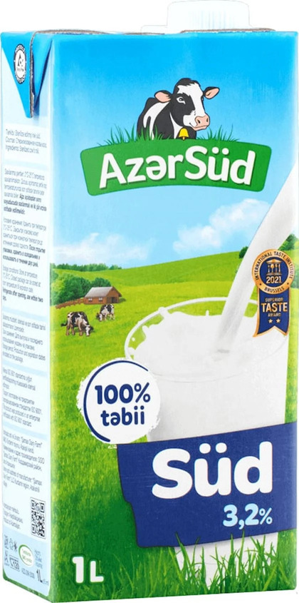 Azərsüd 3.2%  1 L