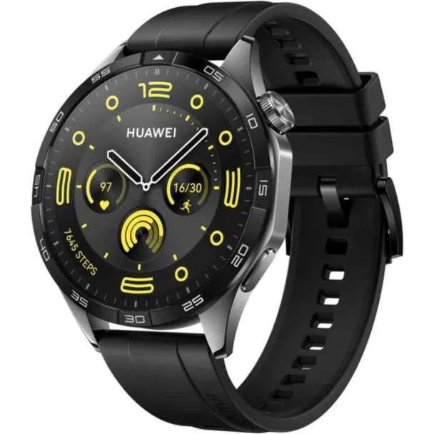 Huawei Watch GT 4 46mm Black Fluoroelastomer Strap